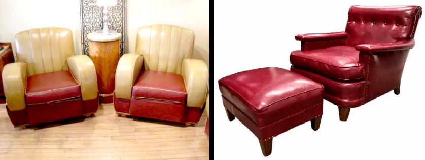 Naugahyde Upholstered Chairs